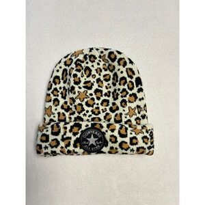 Converse Chuck Taylor All Star Leopard Print Beanie Hat Youth Kids